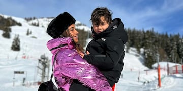 Antonela Roccuzzo paseó su belleza por Suiza