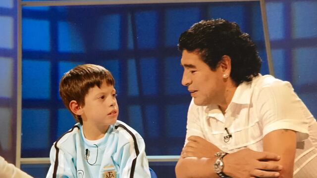 El rosarino conoció al ídolo en el programa Agrandadytos.