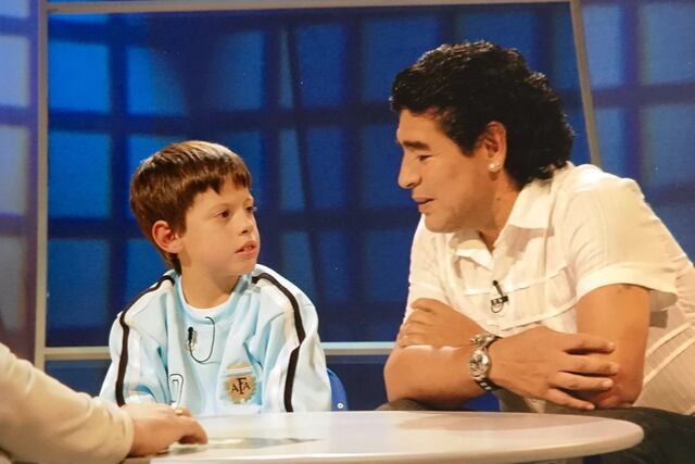 El rosarino conoció al ídolo en el programa Agrandadytos.