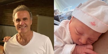 Oscar Ruggeri compartió una foto junto a su nieta.