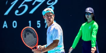 Diego Schwartzman barrió al francés Alexandre Muller y avanzó a tercera ronda del Australian Open 2021. (EFE/EPA/JASON O'BRIEN)
