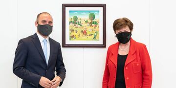 Kristalina Georgieva y Martín Guzmán