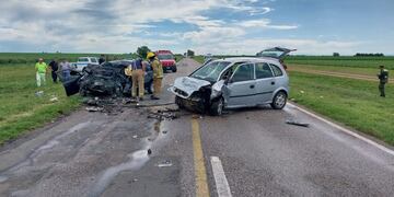 Choque fatal en la ruta 8 cerca de Las Higueras (Policía de Córdoba).