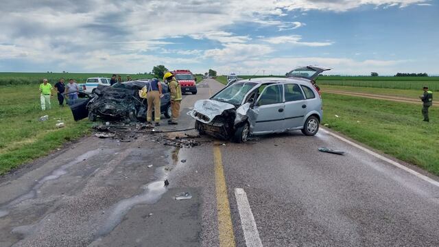 Choque fatal en la ruta 8 cerca de Las Higueras (Policía de Córdoba).