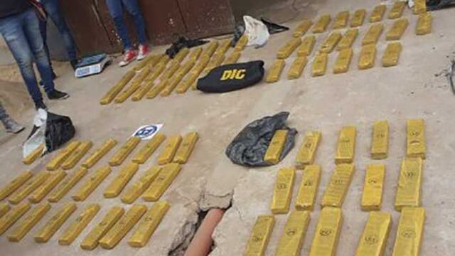 Albañil encontró cerca de 90 kilos de marihuana en una construcción