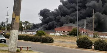 Voraz incendio en Berazategui.