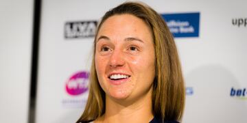 "Nachu" se quedó en Emiratos Árabes Unidos para seguir trabajando antes de jugar en Melbourne. (@wta)