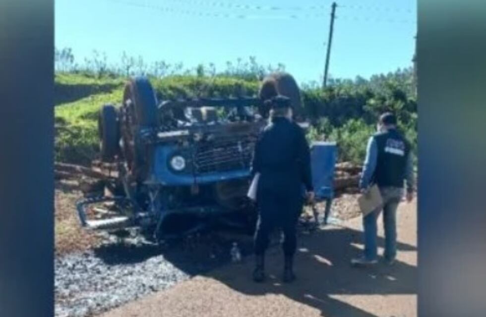 Siniestro fatal en 25 de Mayo: un hombre falleció aplastado por su vehículo