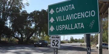 Ruta Provincial 52 en Villavicencio./Imagen ilustrativa