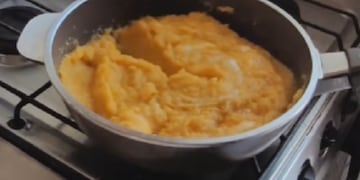 Cómo hacer polenta de calabaza.
