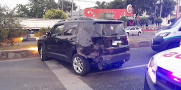 Accidente sobre la Av. San Martín