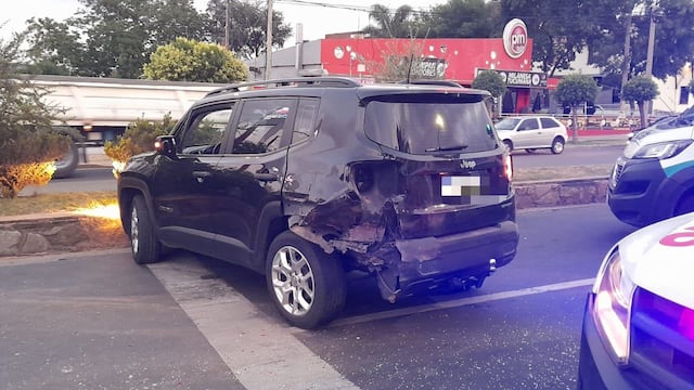 Accidente sobre la Av. San Martín