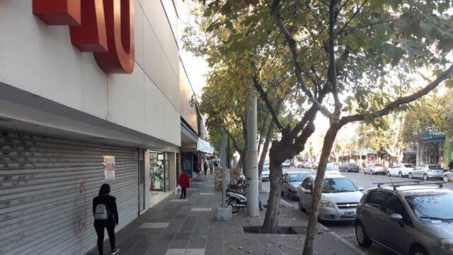 La sucursal de Ribeiro en avenida Alvear Oeste en General Alvear que cerró en abril de este año.