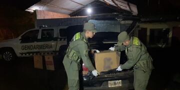 Gendarmería incautó importante cargamento de cigarrillos en Comandante Andresito.