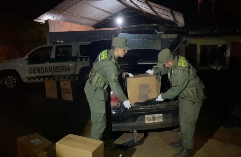 Gendarmería incautó importante cargamento de cigarrillos en Comandante Andresito