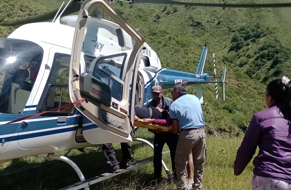 En vuelos sanitarios  trasladaron a tres pacientes de alta montaña