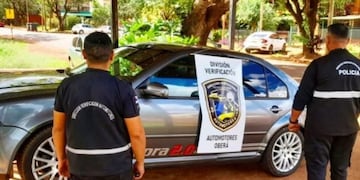 Recuperan en Oberá un automóvil robado en Buenos Aires.