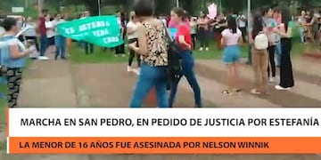 San Pedro: cientos de vecinos marcharon pidiendo justicia por Estefanía.