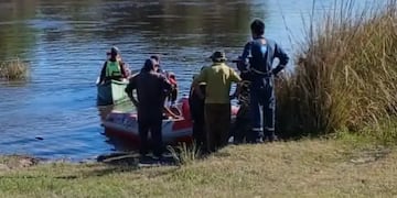 Río Gualeguay: desaparición de dos personas. Foto Debate Pregón.