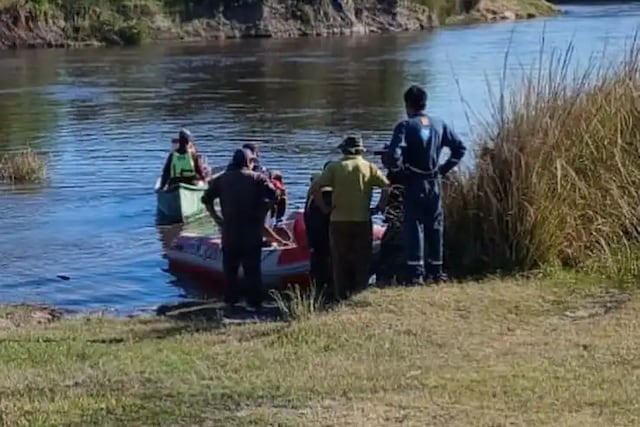 Río Gualeguay: desaparición de dos personas. Foto Debate Pregón.