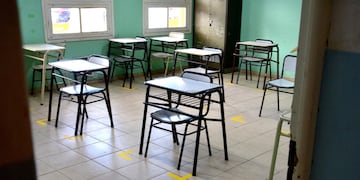 Aulas que esperan la vuelta a clases.
