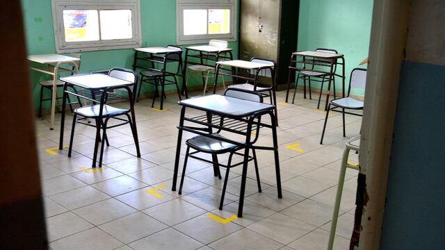 Aulas que esperan la vuelta a clases.