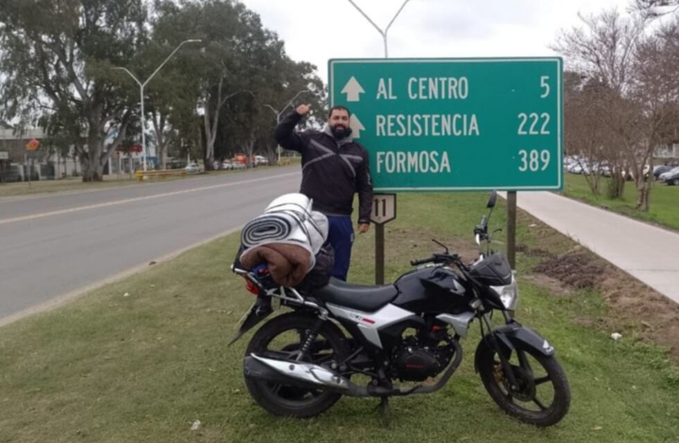 Amor por el equipo: la historia de un platense que viajó en moto hasta Chaco para ver a Gimnasia