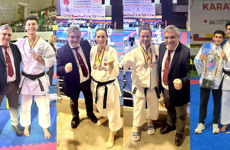 Karate: gran cosecha de medallas del Dojo Comandante Espora en Colombia