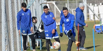 Club Atlético Godoy Cruz Antonio Tomba en una de las prácticas.