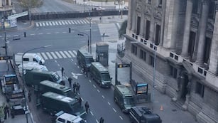 El operativo de Bullrich cortó las calles de Congreso, pero la manifestación hoy fue en Plaza de Mayo.