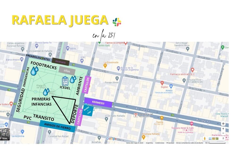 “Rafaela juega en la 25”: operativo especial