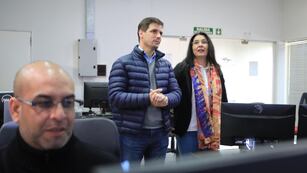 El intendente Leonardo Viotti visitó el Centro de Monitoreo Urbano