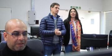 El intendente Leonardo Viotti visitó el Centro de Monitoreo Urbano