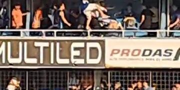 Golpiza en los palcos de Atlético de Rafaela