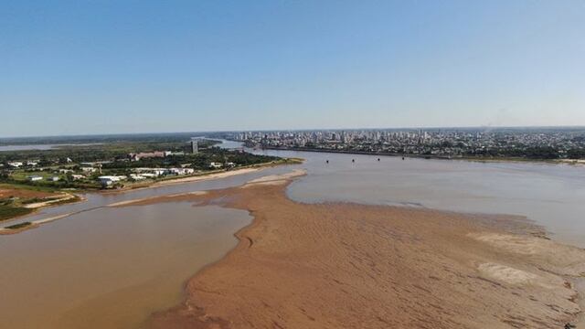 Se profundiza la bajante histórica del río Paraná