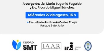 El seminario se desarrollará en la Escuela de Jardinería Carlos Thays, con la participación de docentes y restauradores.