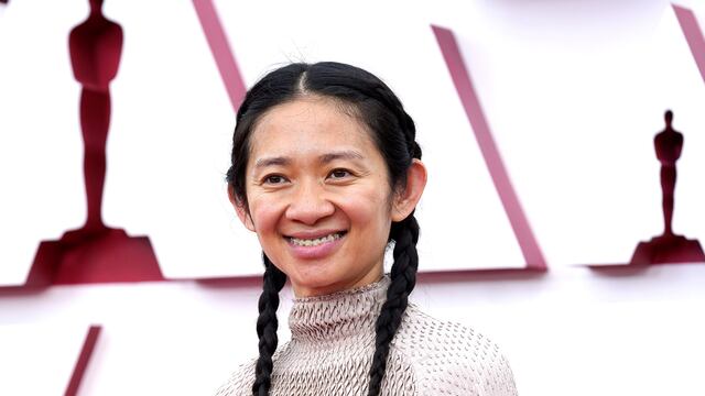 Chloe Zhao arrives at the 93rd Academy Awards, at Union Station, in Los Angeles, U.S., April 25, 2021
