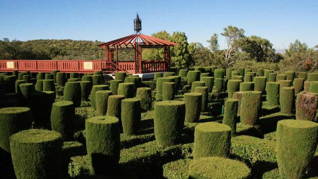En Los Cocos se encuentra El Descanso, de ligustros con esculturas, fuentes, juegos y otros atractivos. (Gentileza: El Descanso)