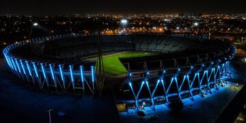 El Kempes se asoció al festejo Celeste. Sería el escenario para el próximo partido de Belgrano.