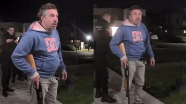 Tensión en un country de Pilar: un vecino persiguió a adolescentes con una escopeta. (Captura de video)