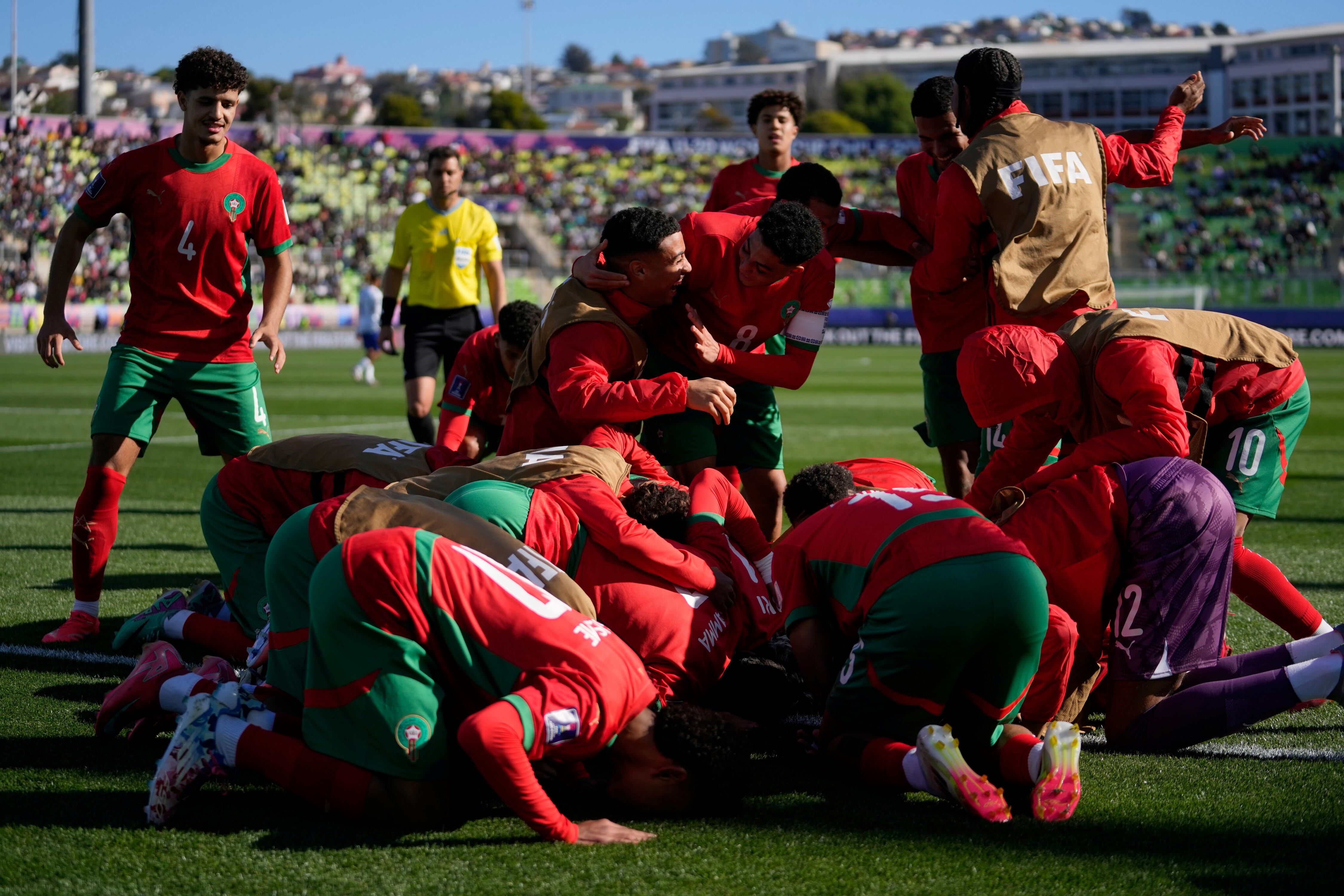 Marruecos vs. Francia, por el Mundial Sub 20. (AP)
