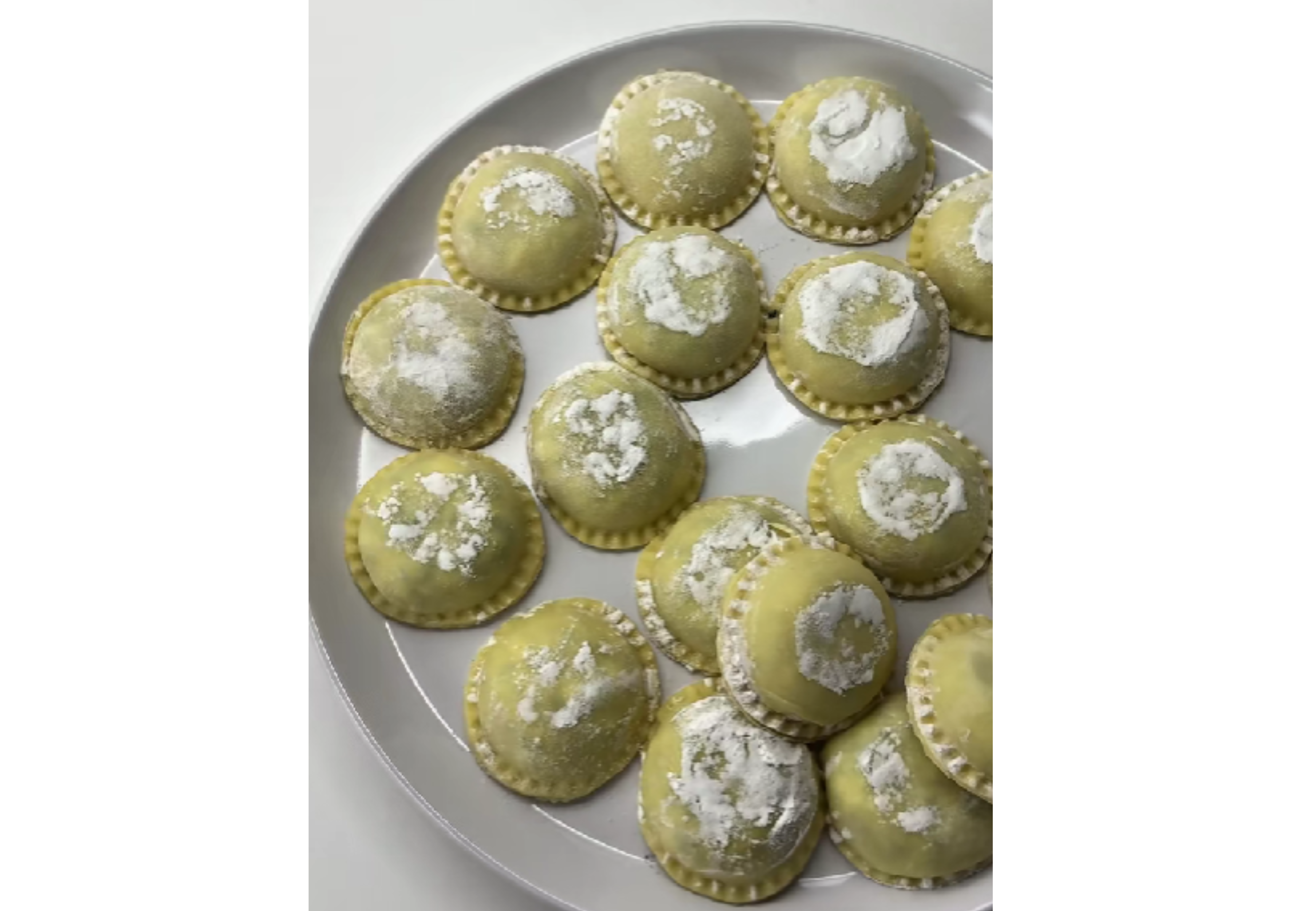 Así quedan los sorrentinos caseros.