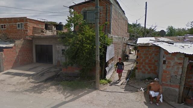 Manantiales y Biedma, la zona del doble crimen (Google Maps)