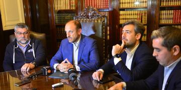 Conferencia de prensa en Tribunales por el ciberataque que sufrieron los archivos y el sistema operativo de la Justicia (foto Javier Ferreyra - La Voz).
