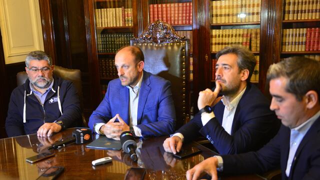 Conferencia de prensa en Tribunales por el ciberataque que sufrieron los archivos y el sistema operativo de la Justicia (foto Javier Ferreyra - La Voz).