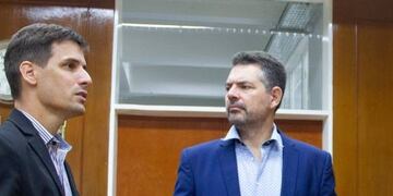 Bloque de concejales de Juntos por el Cambio: Leo Viotti, Germán Bottero, Alejandra Sagardoy y Ceferino Mondino