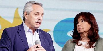 Cristina y Alberto Fernández.