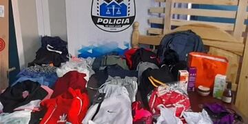 Todos los elementos secuestrados en la casa de la empleada