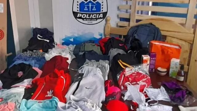 Todos los elementos secuestrados en la casa de la empleada