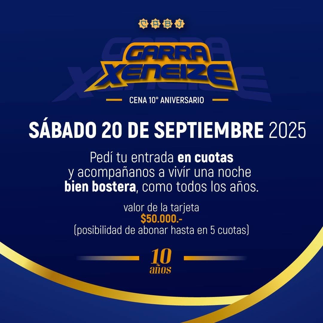 Cena aniversario por los 10 años de la Peña Garra Xeneize